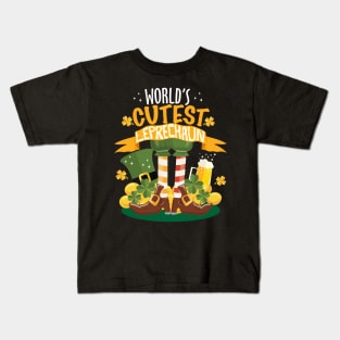 World's Cutest Leprechaun St. Patrick's Day Funny T-shirt Kids T-Shirt